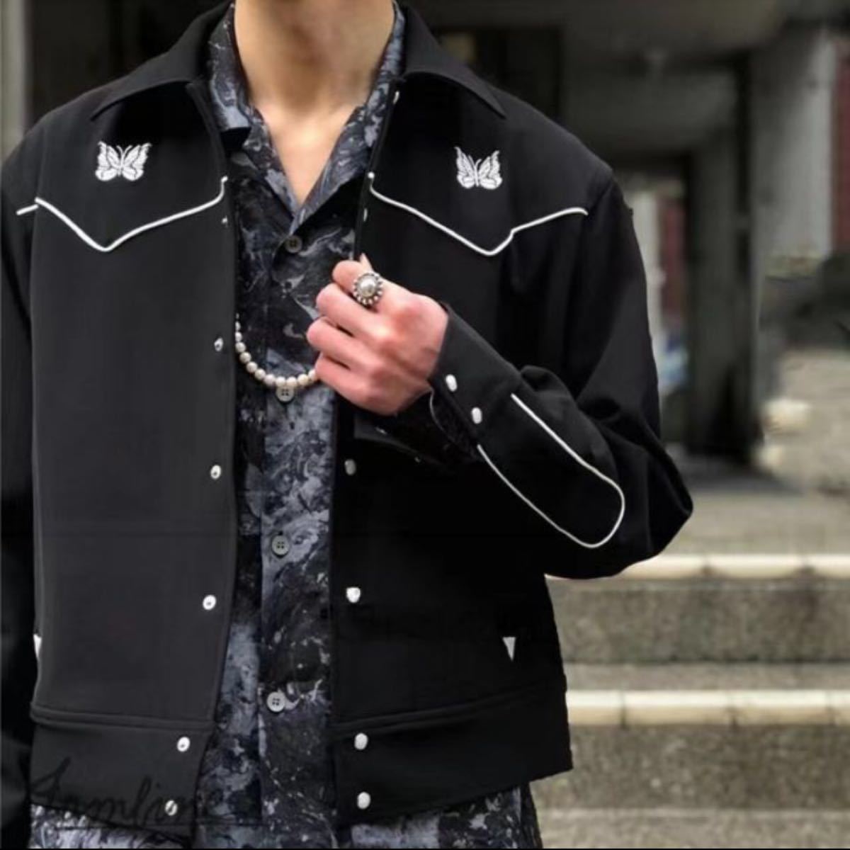 お値下通販 cowboy jacket XL ブラック 黒 black テーラードジャケット