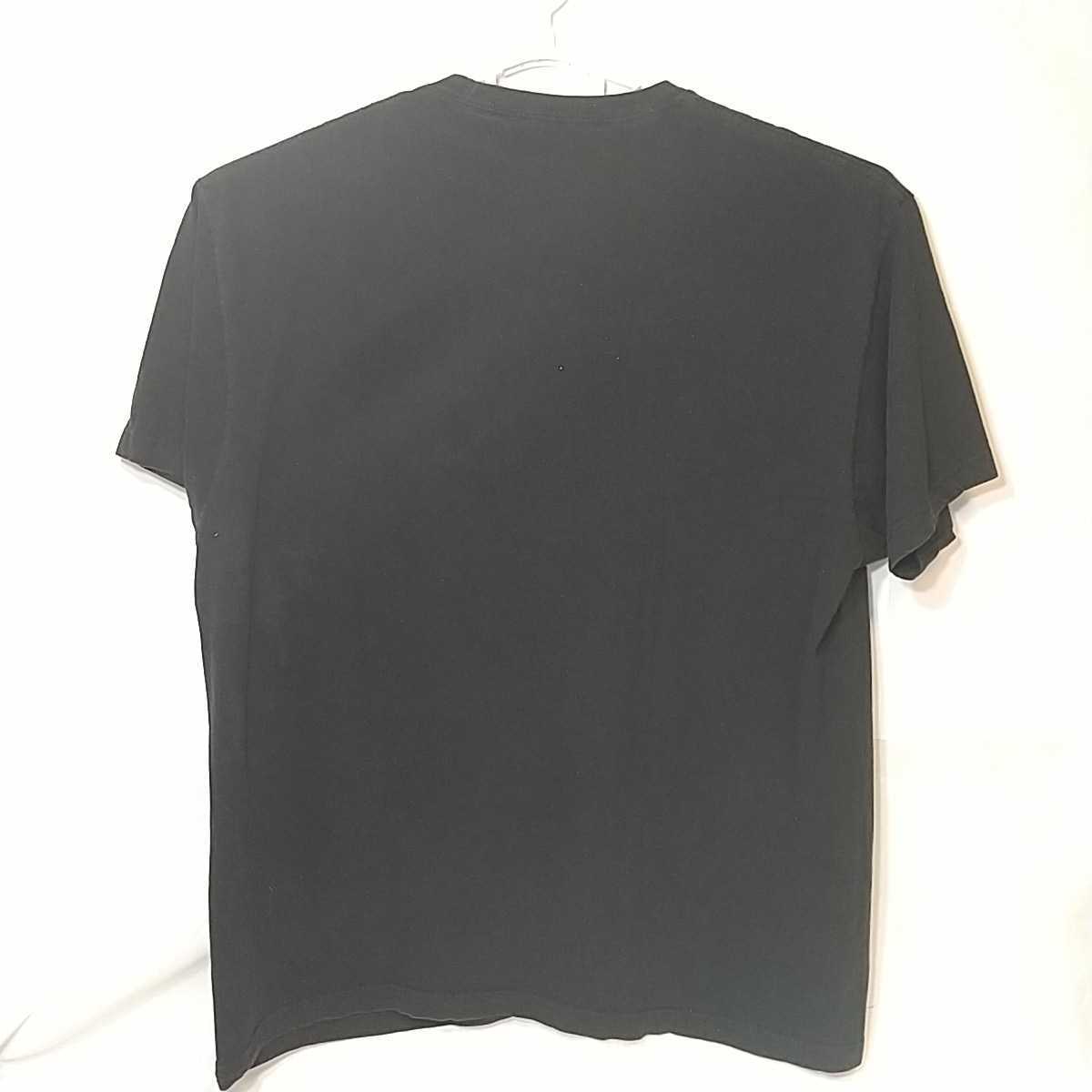 zcl-04♪アメリカ古着エコーアンリミテッド ECKO UNLTD Tシャツ USサイズ－XL ブラック_画像3