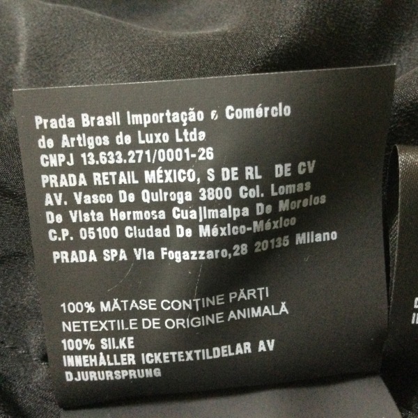 プラダ PRADA サイズ46 L - 黒×ピンク×マルチ レディース クルーネック