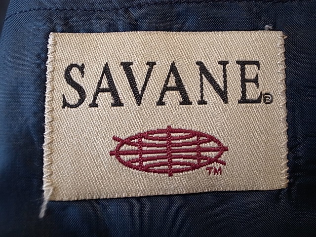 SAVANE オールシーズン 2釦 紺 ブレザー テーラード ジャケット 金釦 アメリカ古着 サイズ 40R L相当_画像7