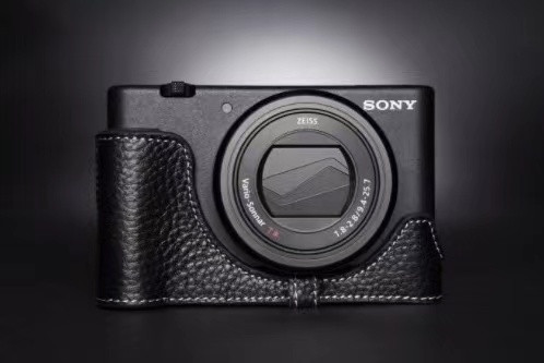 新品 本革 SONY ソニーRX1RⅡ/RX1R2用 カメラケース ブラック+