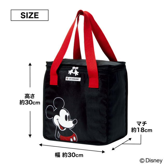  special feeling . enough!!*Le Creusetru* Crew ze Mickey Mouse design keep cool BIG shopping bag GLOW glow 2022 year 7 month number appendix 