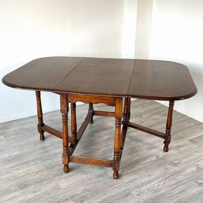 イギリス アンティーク 家具 ゲートレッグテーブル 1930年 オーク