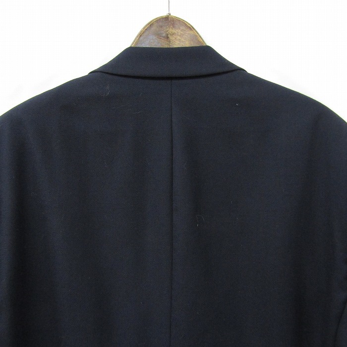 カナダ製 サイズ XL~ Ralph Lauren テーラード ジャケット ブレザー ウール ネイビー Dillard's ラルフローレン 古着 ビンテージ 2J1395_画像5