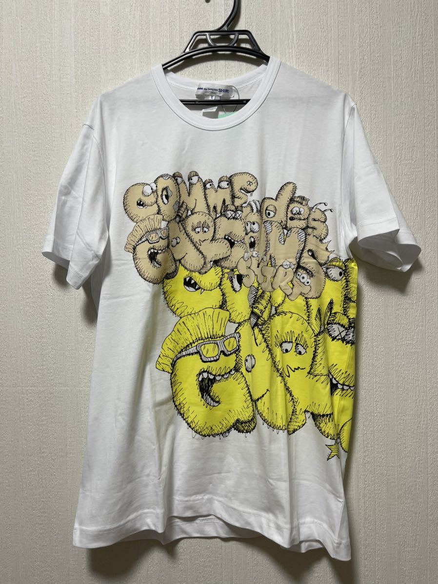 新品 コムデギャルソンシャツ × KAWS プリントTシャツ XLサイズ | www