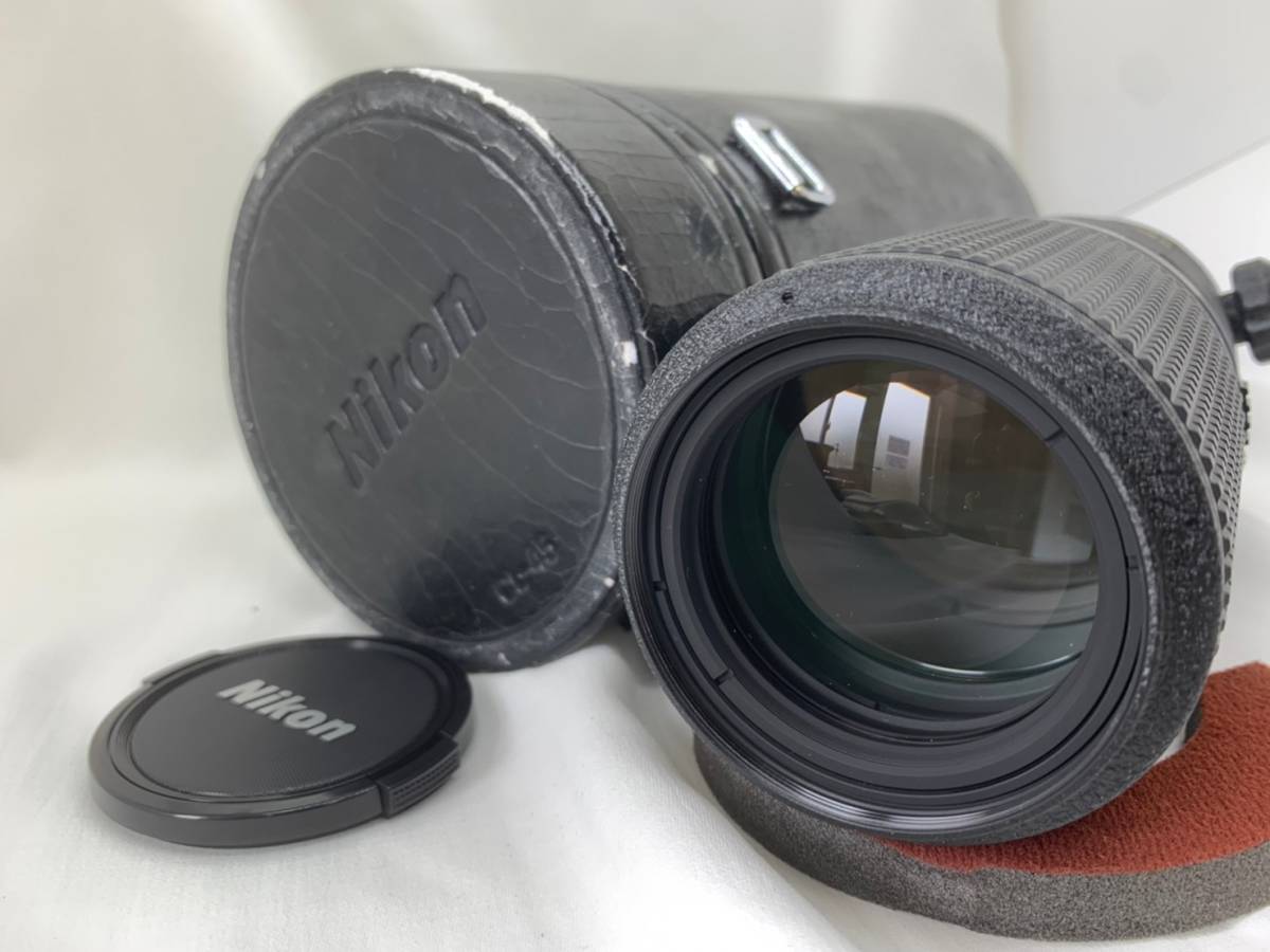 □1032080/ Nicon Ai AF MICRO NIKKOR 200mm F4D IF-ED ニコン 望遠マイクロレンズ 極美品 外箱傷みあり_画像1