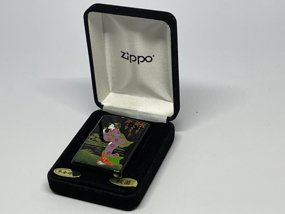 送料無料 ZIPPO[ジッポー]ZP 本金蒔絵 江戸WINDY ウインディー・今昔_画像4