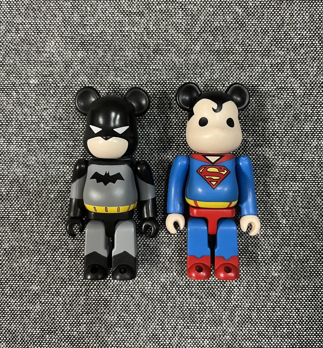 ベアブリック シリーズ21 HERO ヒーロー バットマン スーパーマン 表 裏 2個 セット BATMAN SUPERMAN 100% BE@RBRICK メディコムトイ