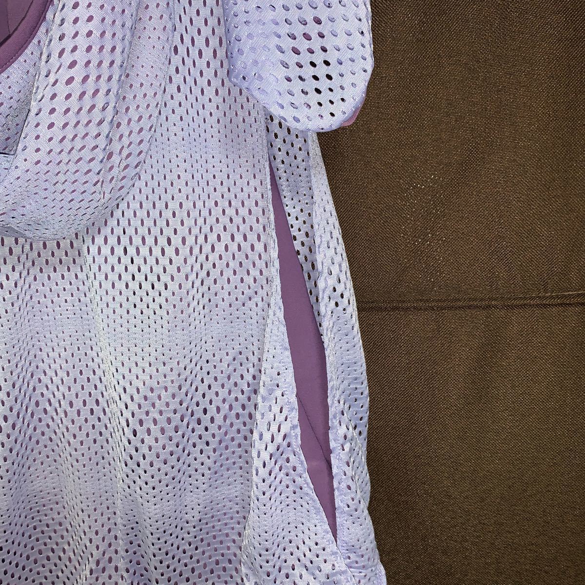  new goods Nike tank top attaching mesh Parker L lavender purple 