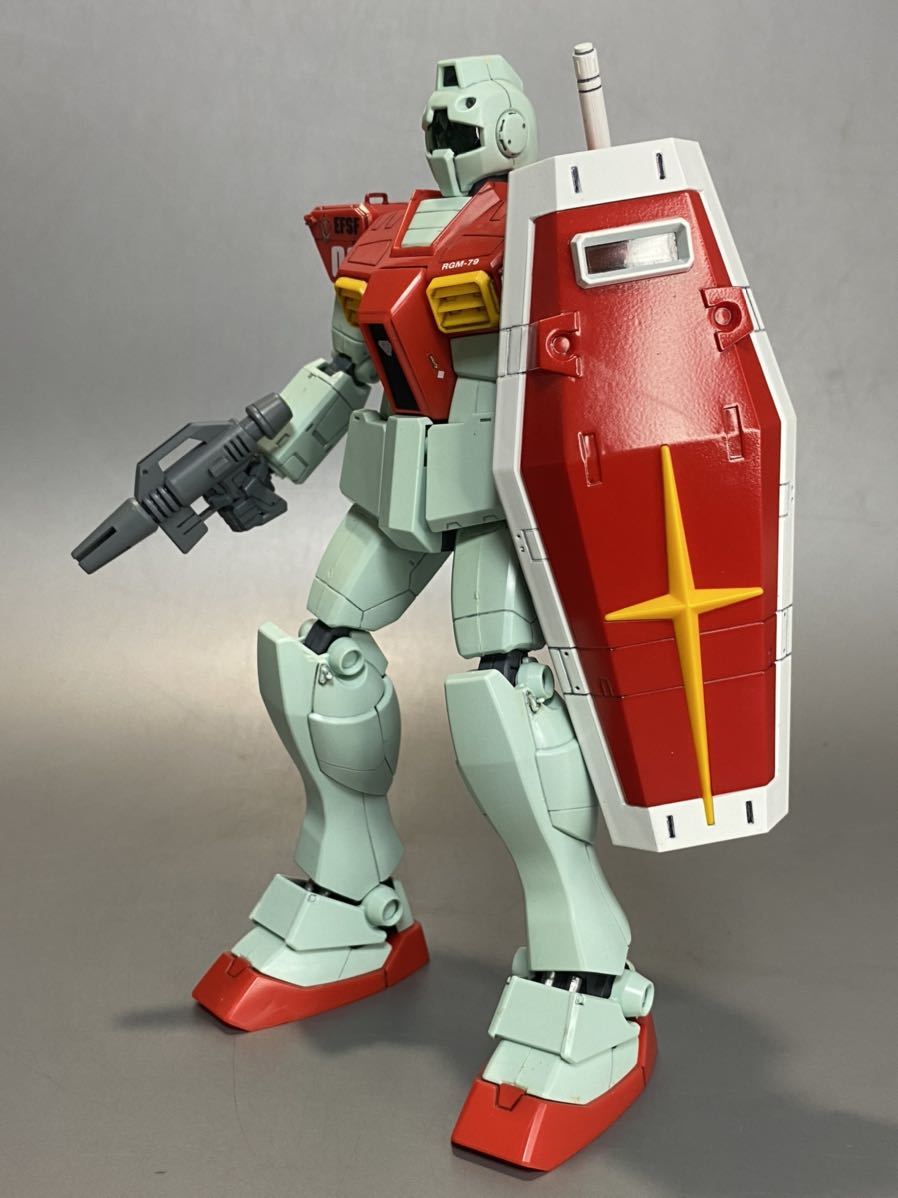 【プラモデル】完成品 MG RGM-79 ジム メタルプレート付き 1/100 現状品_画像7