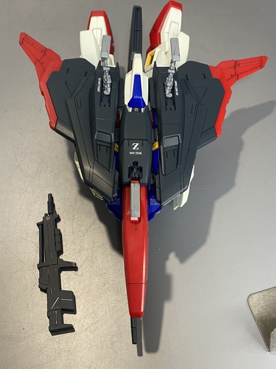 【プラモデル】完成品 MG MSZ-006 ウェーブライダー Zガンダム WAVE RIDER メタルプレート付き 1/100 現状品_画像6