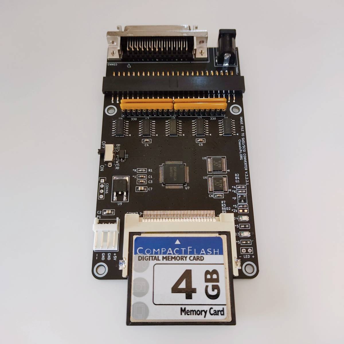 X68000シリーズ用 SCSI HDDの替わりにCFカードを接続する変換機 X68000シリーズ用 SCSI HDDの替わりにCFカードを接続する変換機