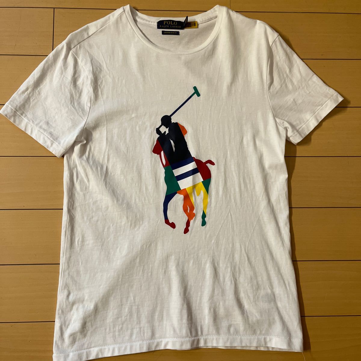 レア ラルフローレンTシャツ レインボービッグポニー ラルフローレン