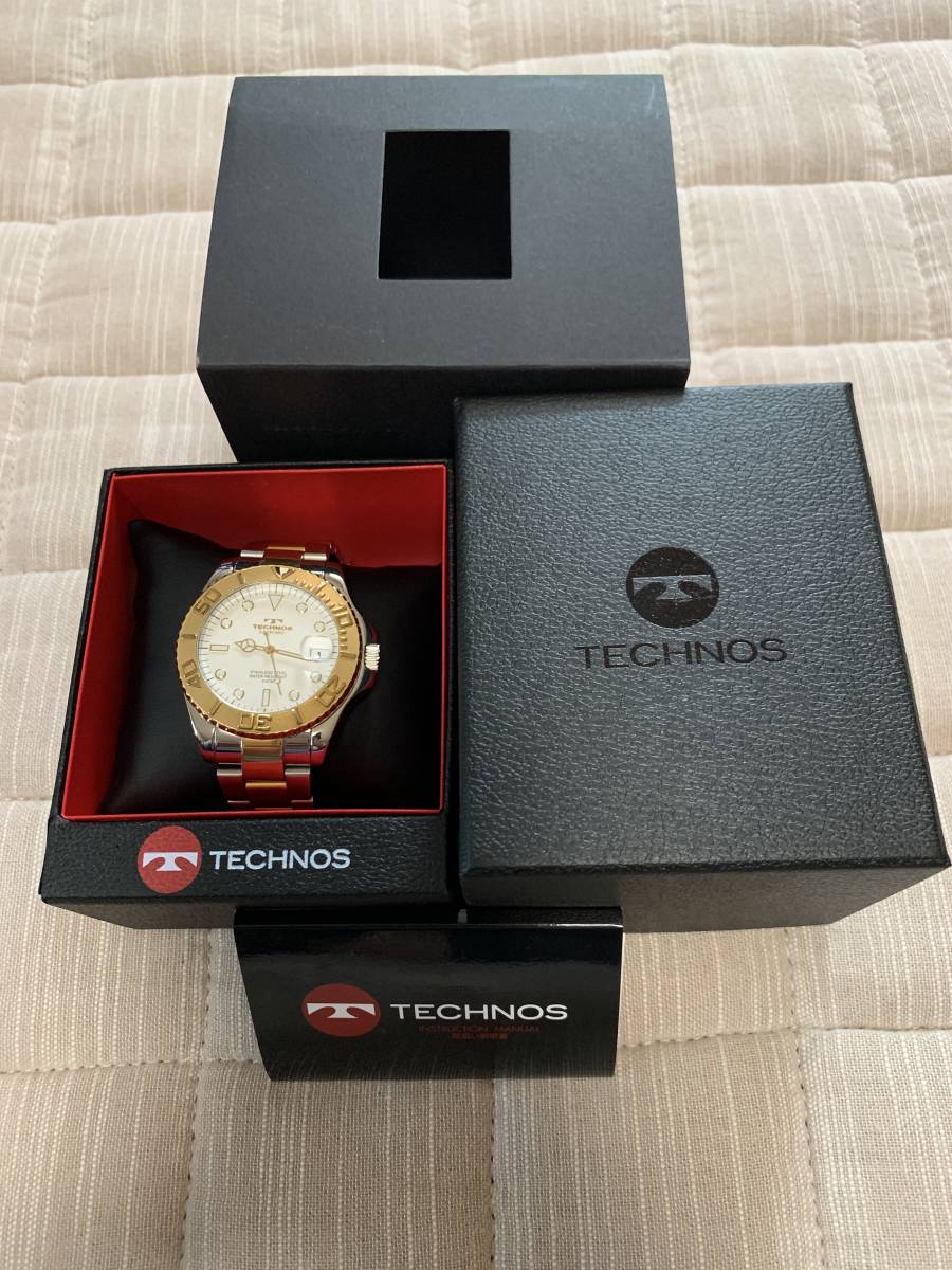 １円スタート： TECHNOSテクノス腕時計(テクノス)｜売買された 