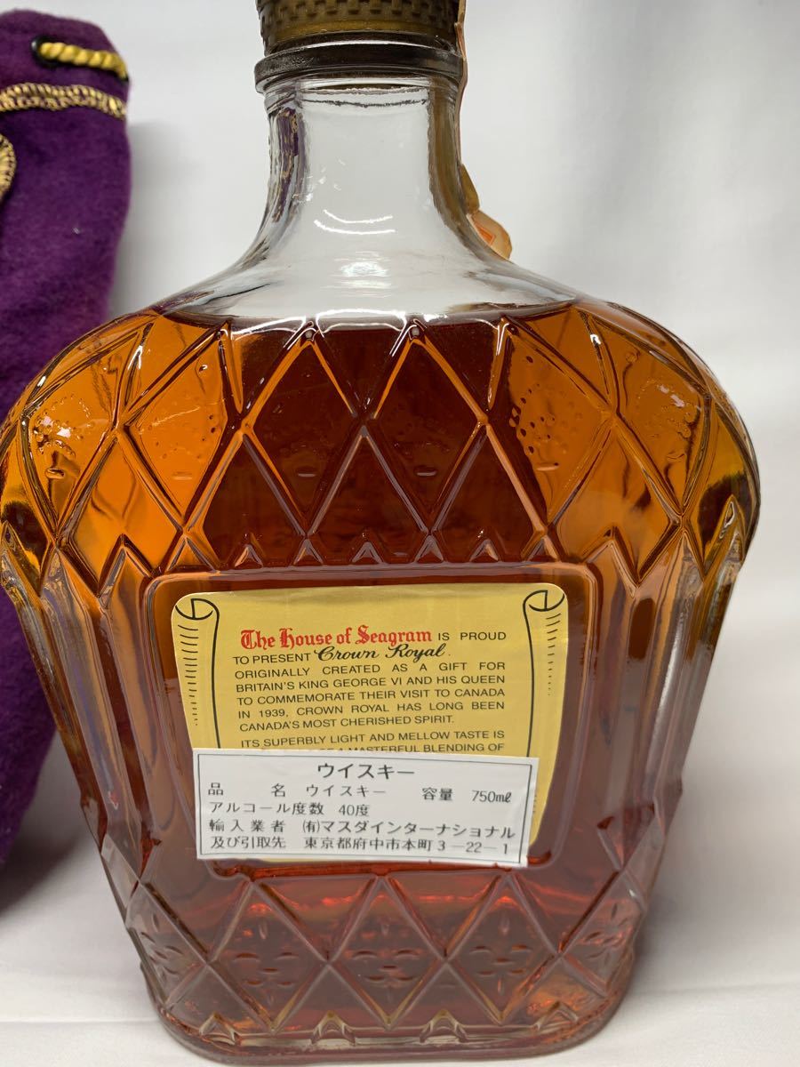 クラウンローヤル40度 750ml 1979年物 古酒 未開封 クラウン クラウンローヤル40度 750ml 1979年物 古酒 未開封 クラウン