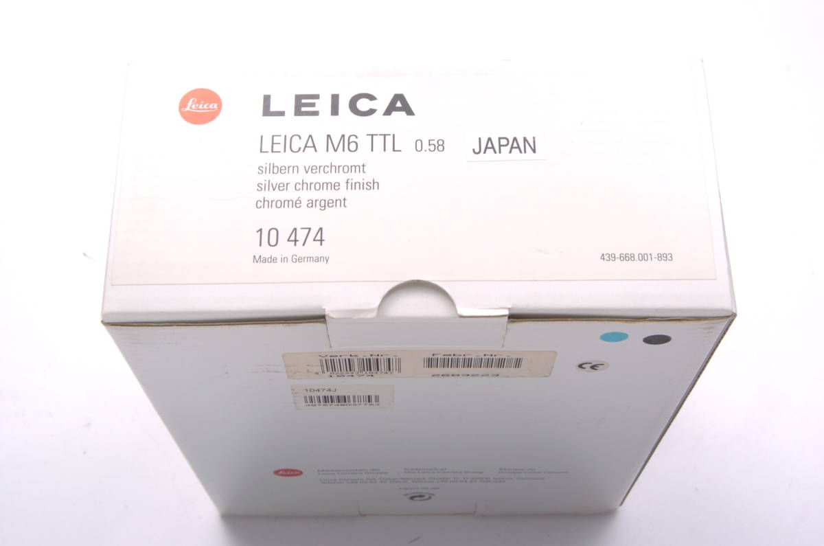 空箱 LEICA ライカ M6 TTL 0 58 JAPAN シルバー 元箱|Yahoo 空箱 LEICA ライカ M6 TTL 0 58 JAPAN シルバー 元箱|Yahoo