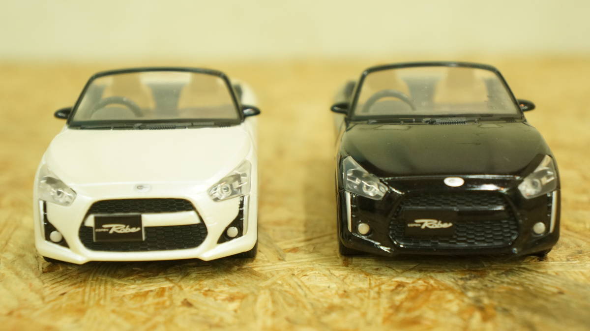  beautiful goods Copen low b pull-back car Daihatsu black white 2 piece set 