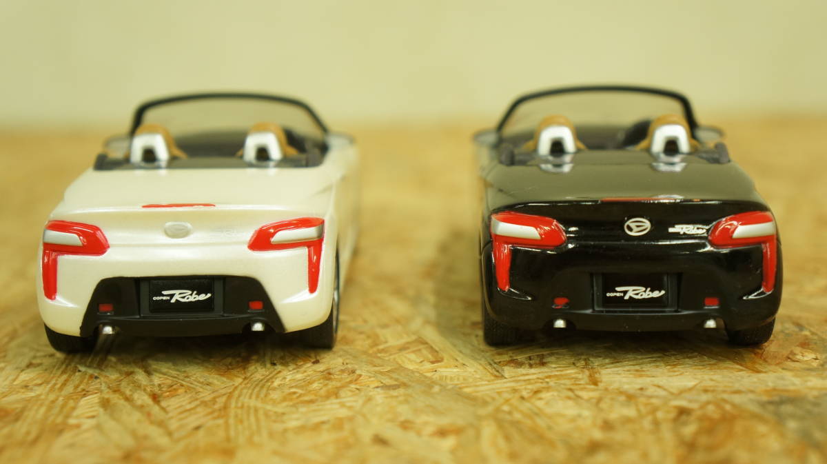  beautiful goods Copen low b pull-back car Daihatsu black white 2 piece set 