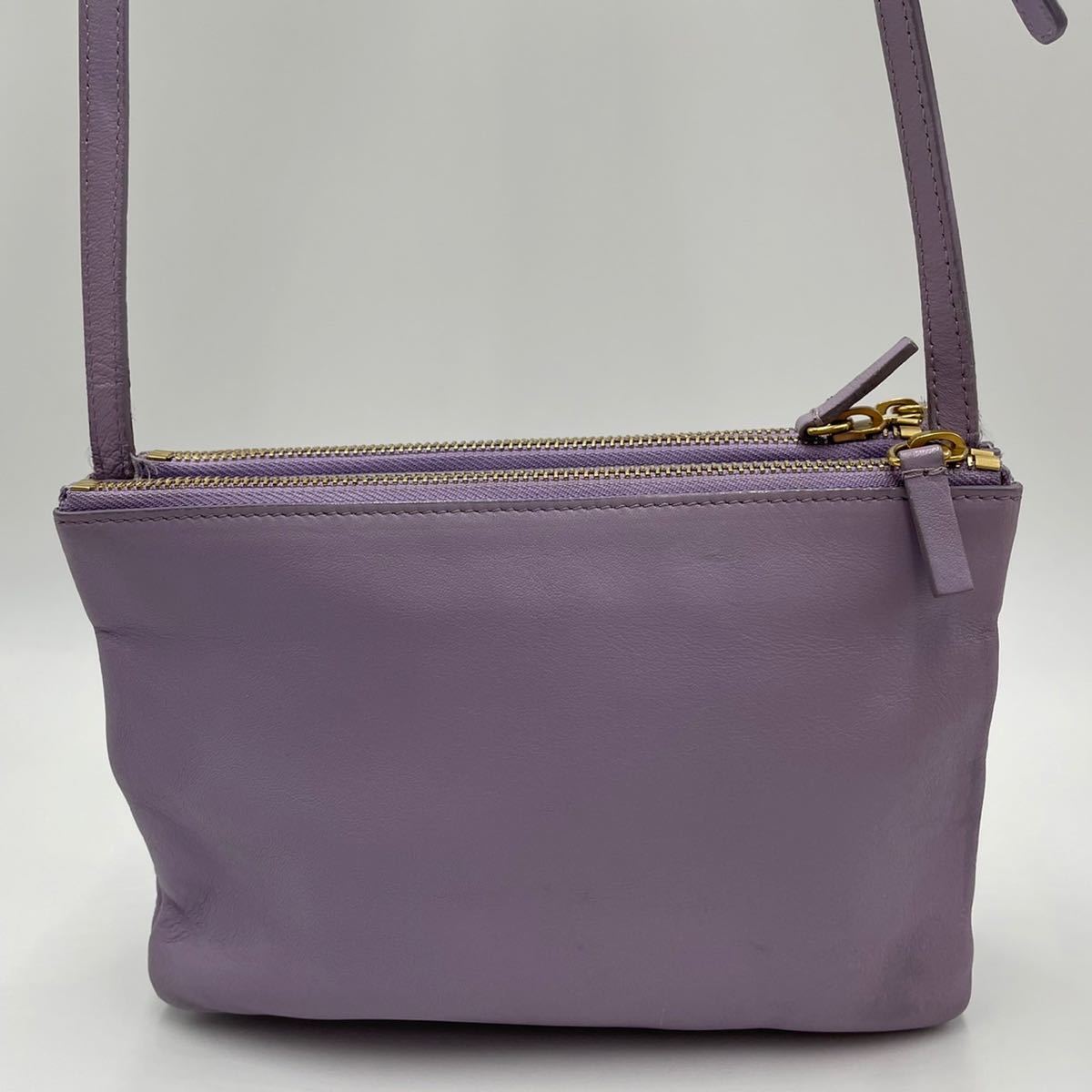 CELINE ヴィンテージ パープル バッグ ポシェット ショルダーバッグ