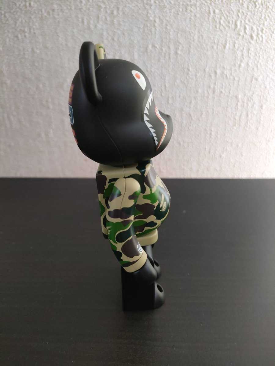 開封品 超合金 CAMO SHARK BE@RBRICK BAPE ベアブリック ベイプ エイプ エービーシー カモ シャーク メディコムトイ 4