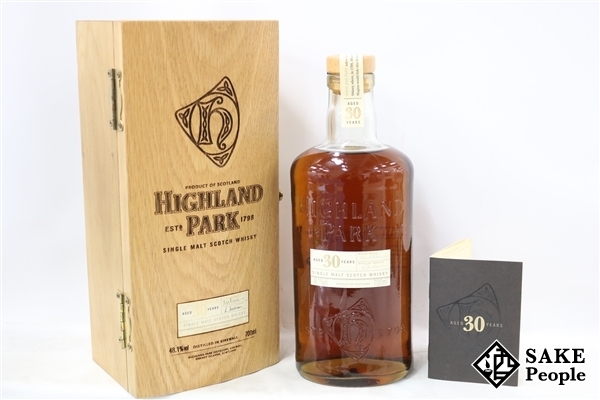 ◇注目! ハイランドパーク 30年 シングルモルト 700ml 48.1％ 箱 冊子付き スコッチ