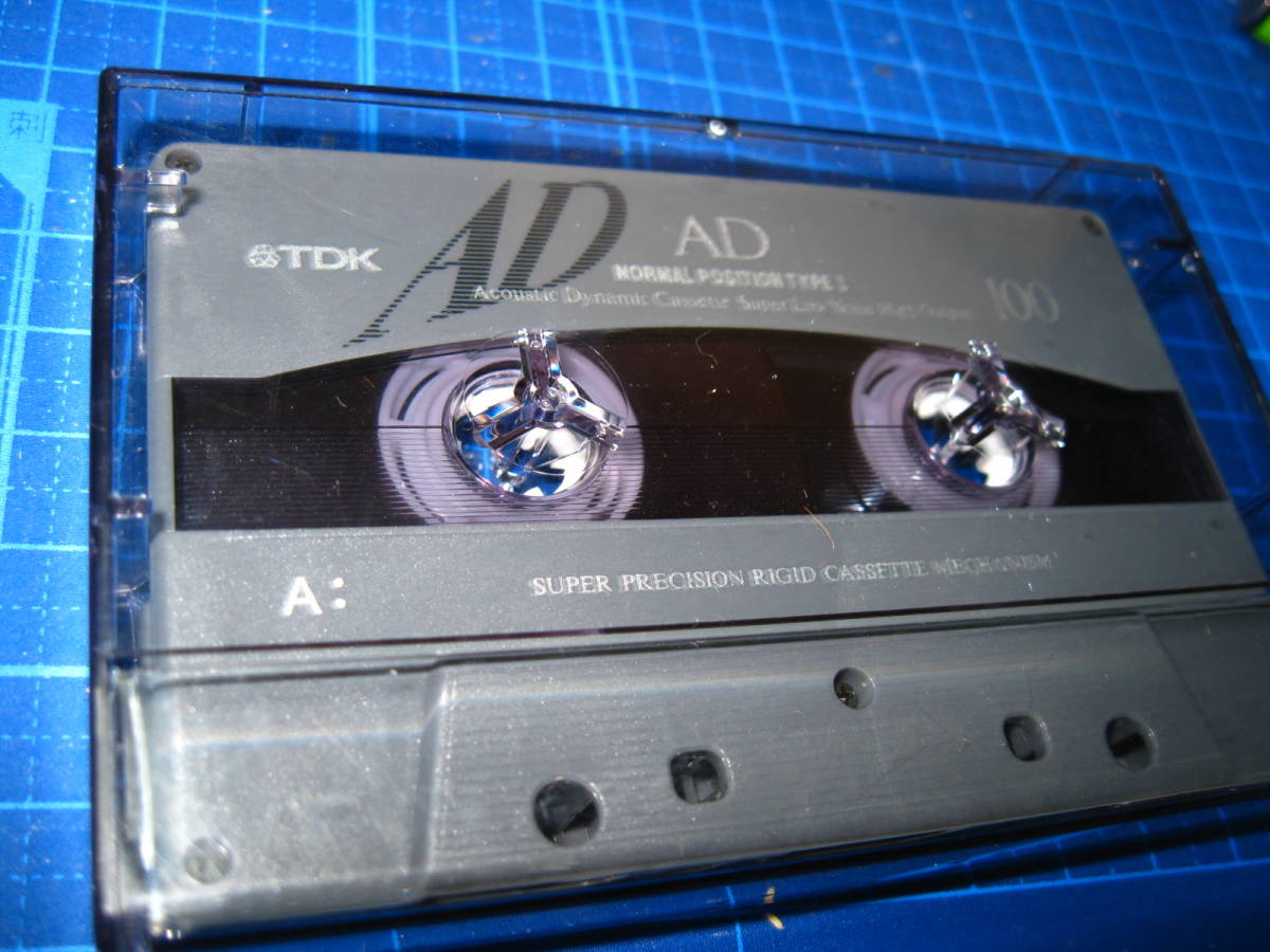 使用済み 中古 カセットテープ TDK AD100 Type1 ノーマル 100分 1本 爪あり 消去済み? No.91341