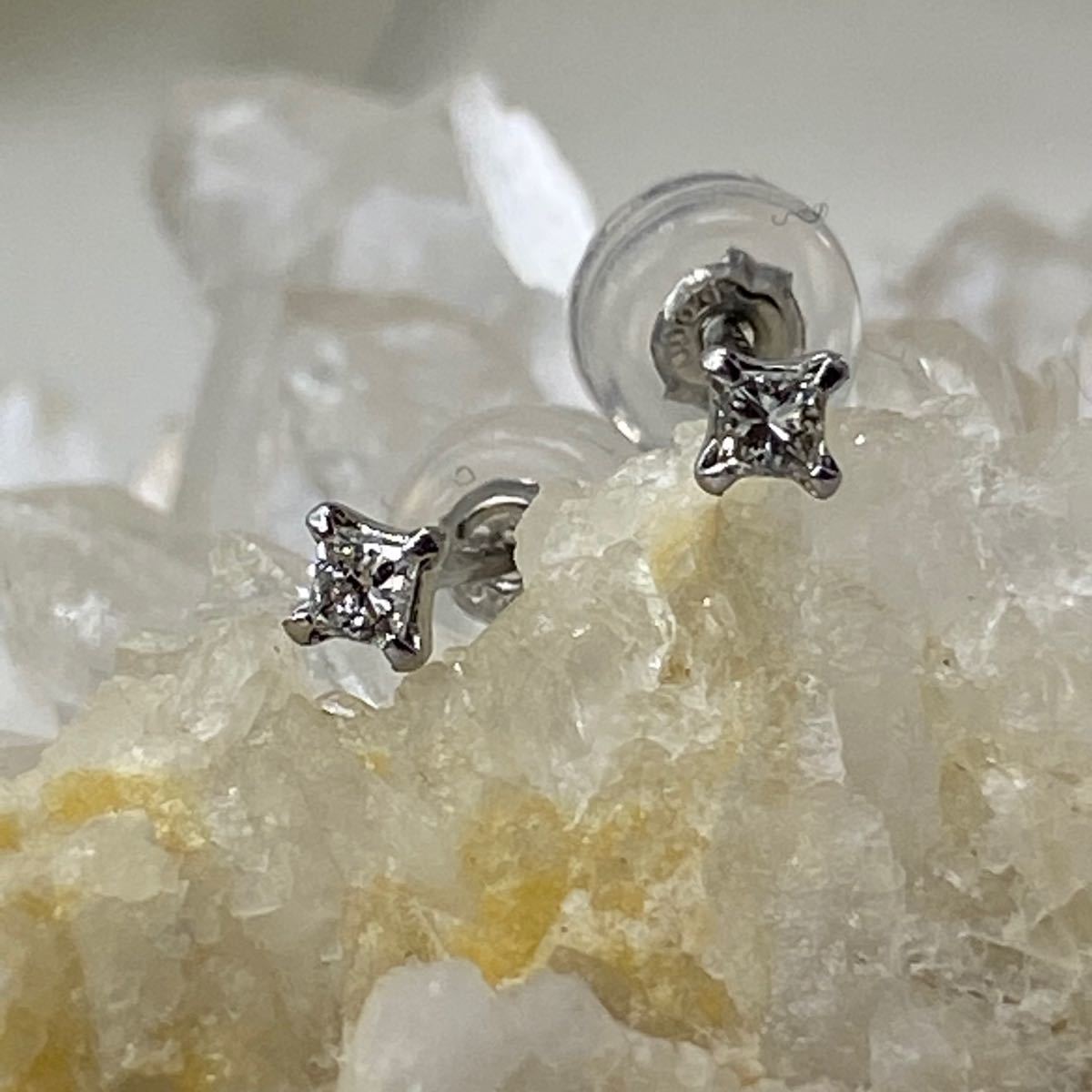 pt900 プラチナ 天然ダイヤモンド 0.08ct ピアス | contifarma.pe