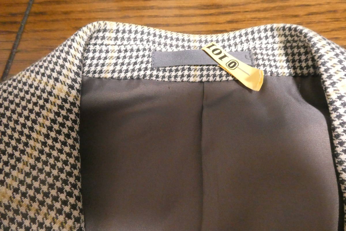 シルク混 高級 美品 Burberry's 日本製 紳士 テーラード ジャケット ブレザー アウター 格子 メンズ バーバリー 三陽商会 クリーニング済_画像4