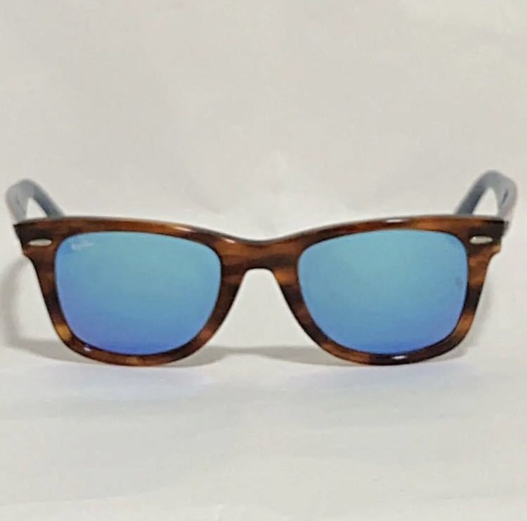 人気】Ray-Ban レイバン サングラス ベッコウ柄 ブルーレンズ ハバナ