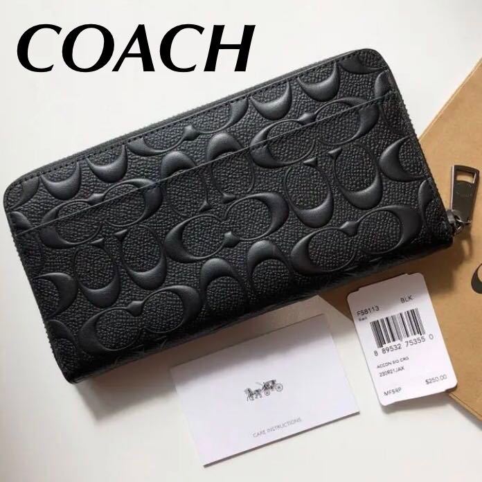 新しい到着 COACH コーチ 長財布 シグネチャー スイカ 正規品