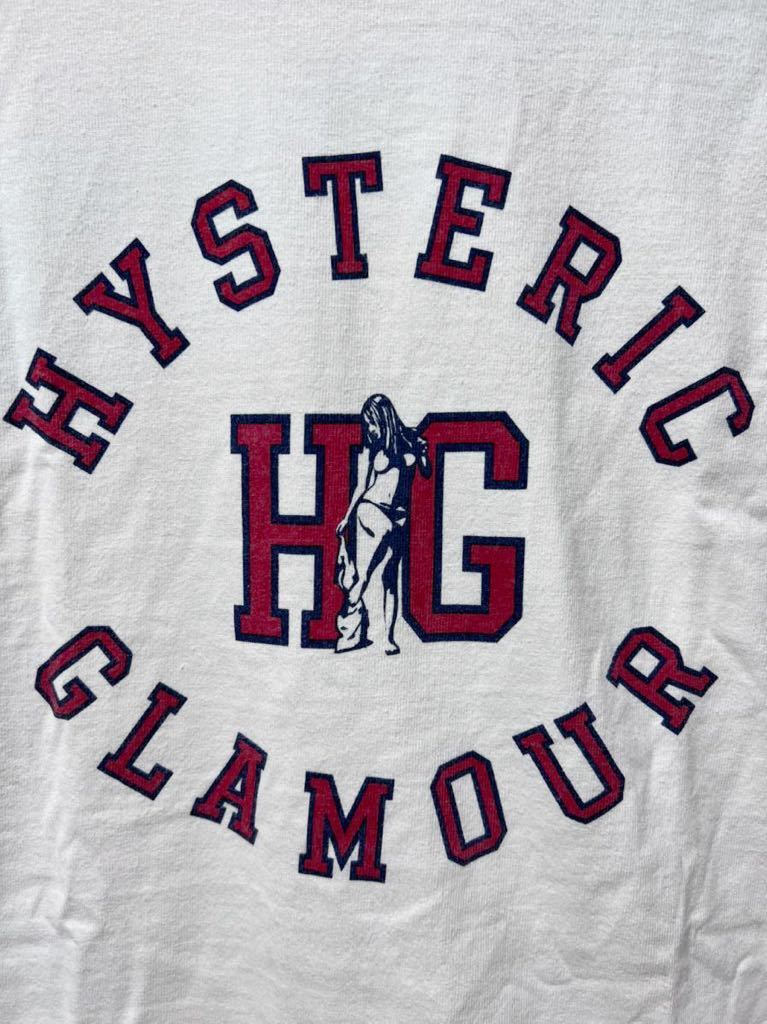 HYSTERIC GLAMOUR ロゴプリント ポケットTシャツ メンズ M 白