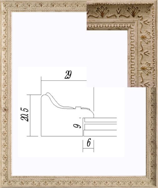 デッサン用額縁 UVカットアクリル付 8206 八ッ切 ホワイト 白_画像3