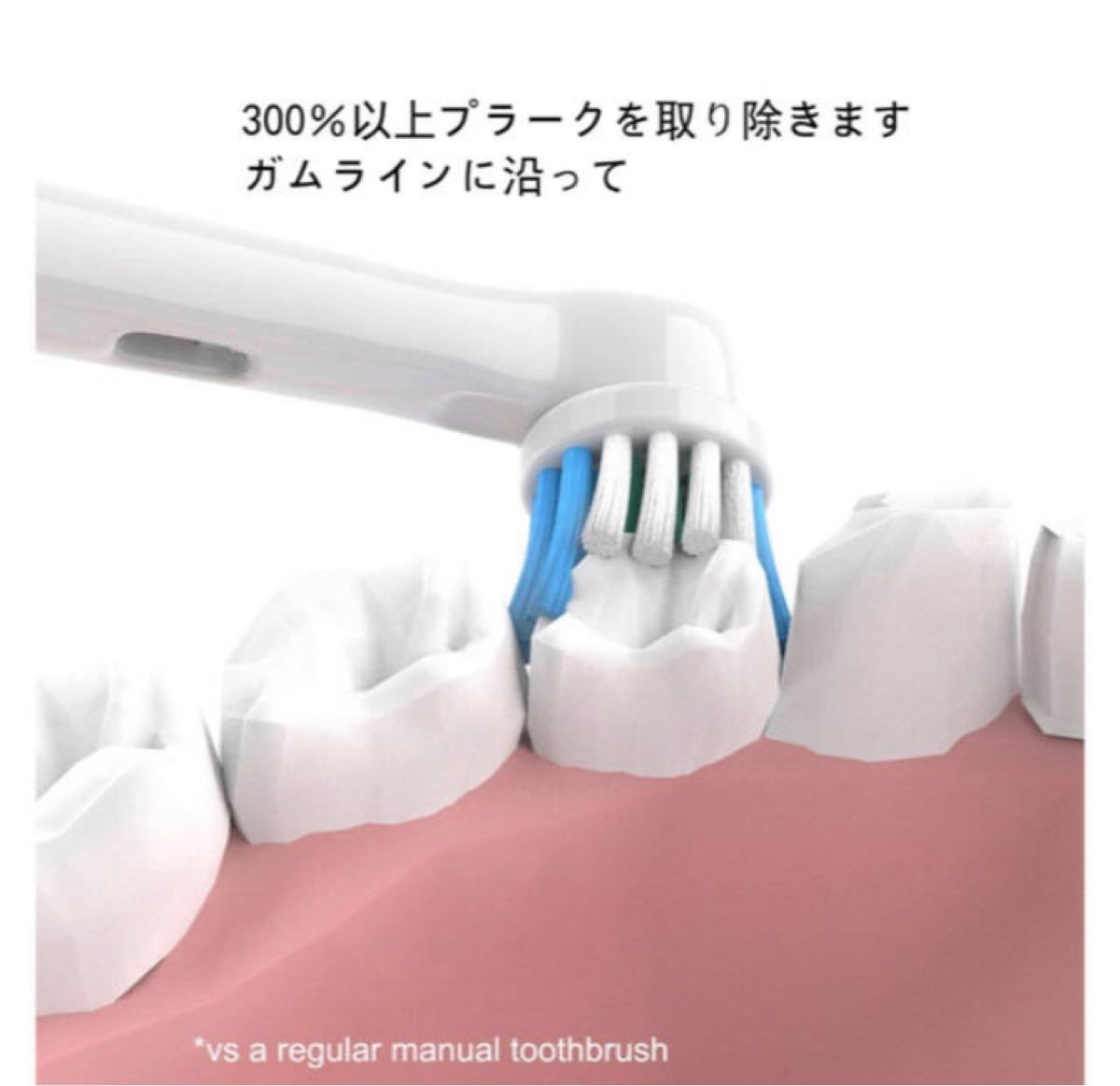 電動歯ブラシ交換ヘッド Oral-Bブラウン歯ブラシと互換 替ブラシ 4本