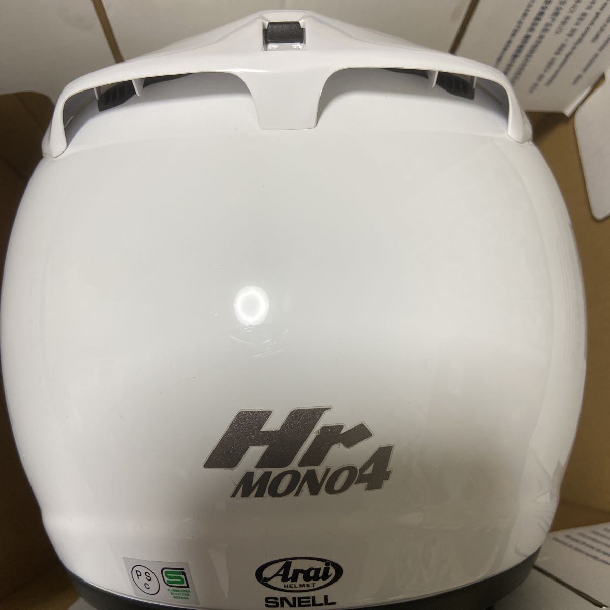 Arai アライ フルフェイスヘルメット 61cm 62cm HR MONO4 アライヘルメット ホワイト　白_画像5