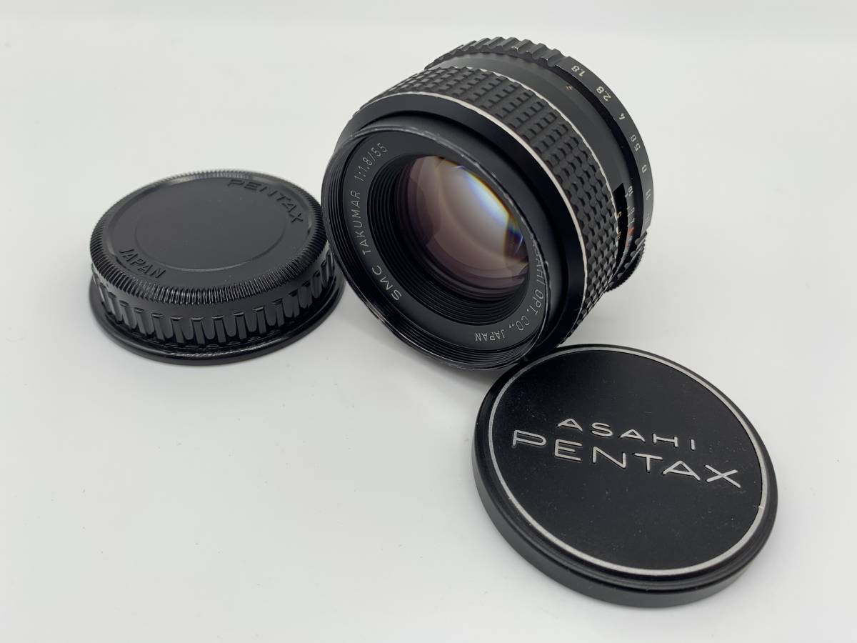 ☆良品【PENTAX】ASAHI SMC TAKUMAR 55mm F1.8 単焦点 マウント不明 ペンタックス_画像1