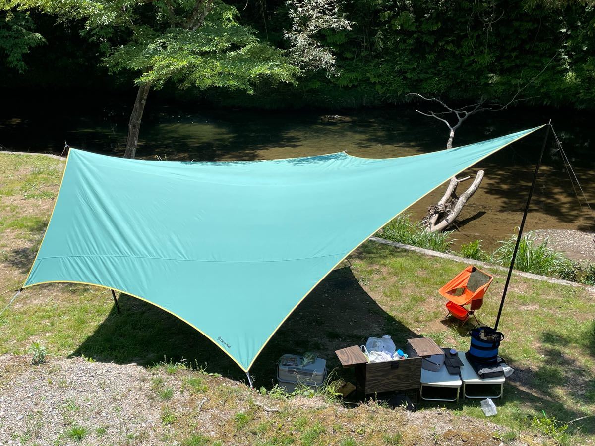 タープ tent-Mark DESIGNS ムササビウィング19FT グランデ VC焚き火