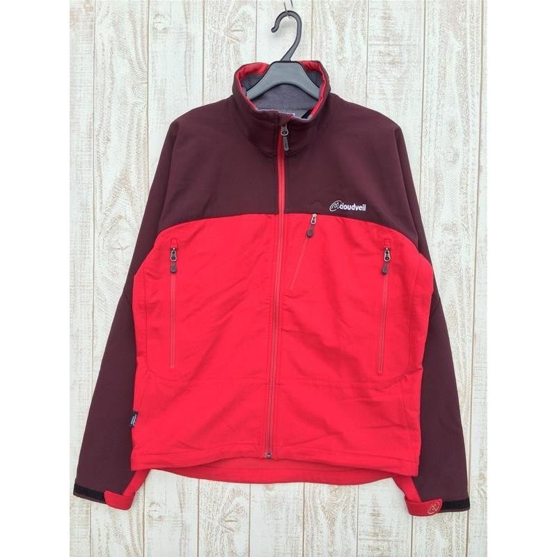 MENs M Cloudveil Ray The - soft shell jacket CLOUDVEIL PR PompeiRed red group 