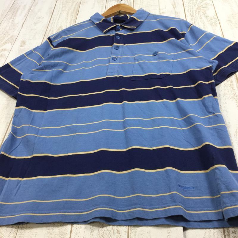 MENs M パタゴニア オフハンド ポロシャツ Offhand Polo Shirt PATAGONIA 52810 ブルー系_画像3
