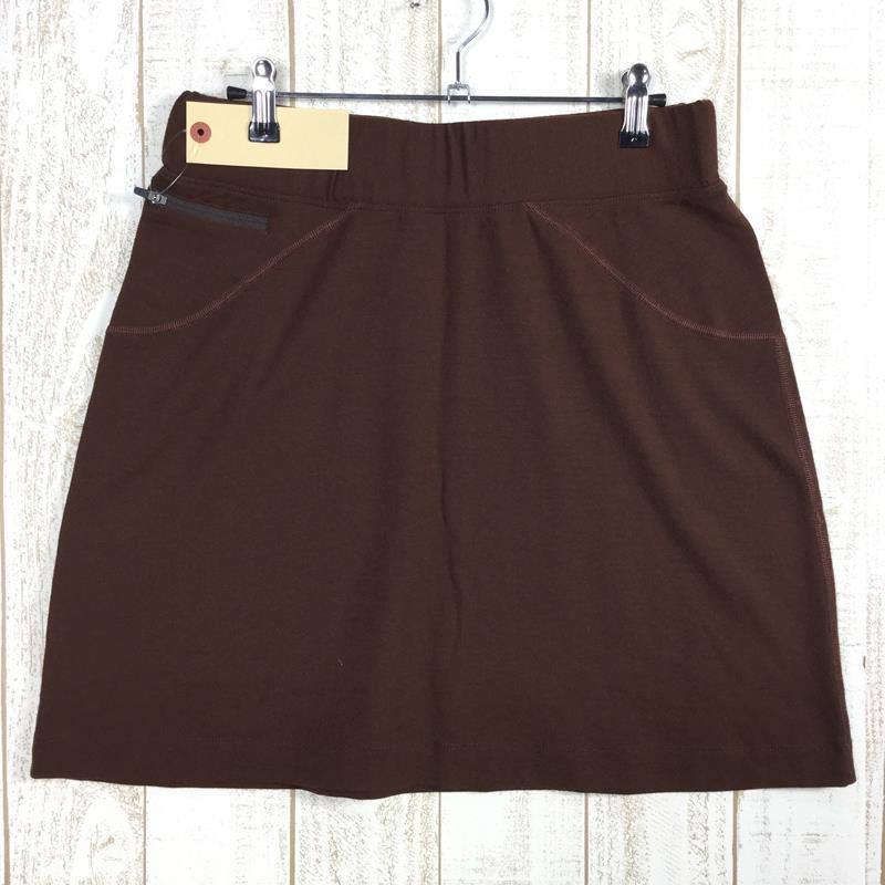 WOMENs M I Beck smelino wool skirt Merino Wool Skirt production end model hard-to-find IBEX brown group 