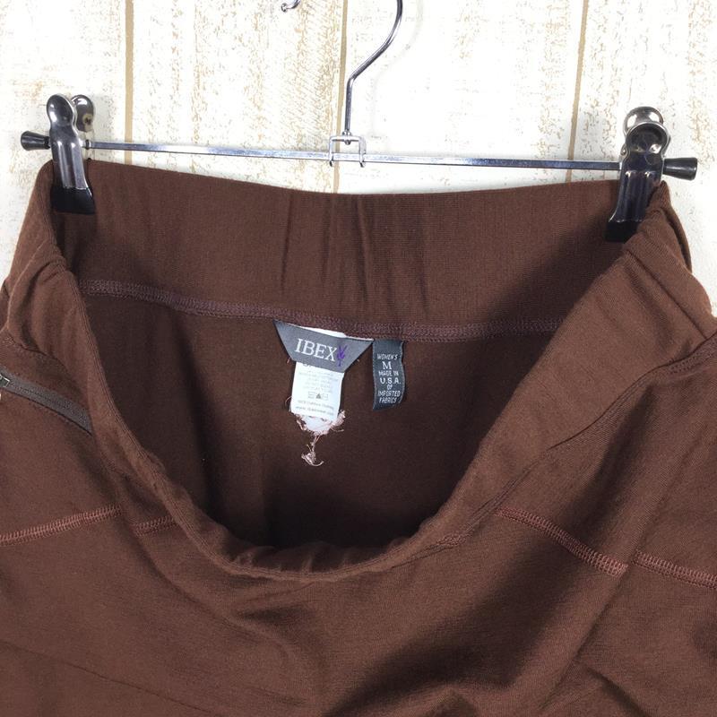 WOMENs M アイベックス メリノウール スカート Merino Wool Skirt 生産終了モデル 入手困難 IBEX ブラウン系_画像4