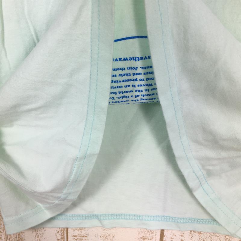 WOMENs XS パタゴニア ウィメンズ SaveTheWaves.org オーガニックコットン Tシャツ PATAGONIA ブルー系_画像9