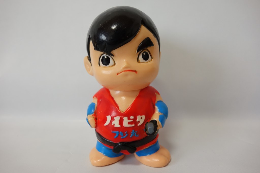 昭和レトロ ノイビタ ソフビ人形 藤沢薬品 風のフジ丸 ソフビ貯金箱