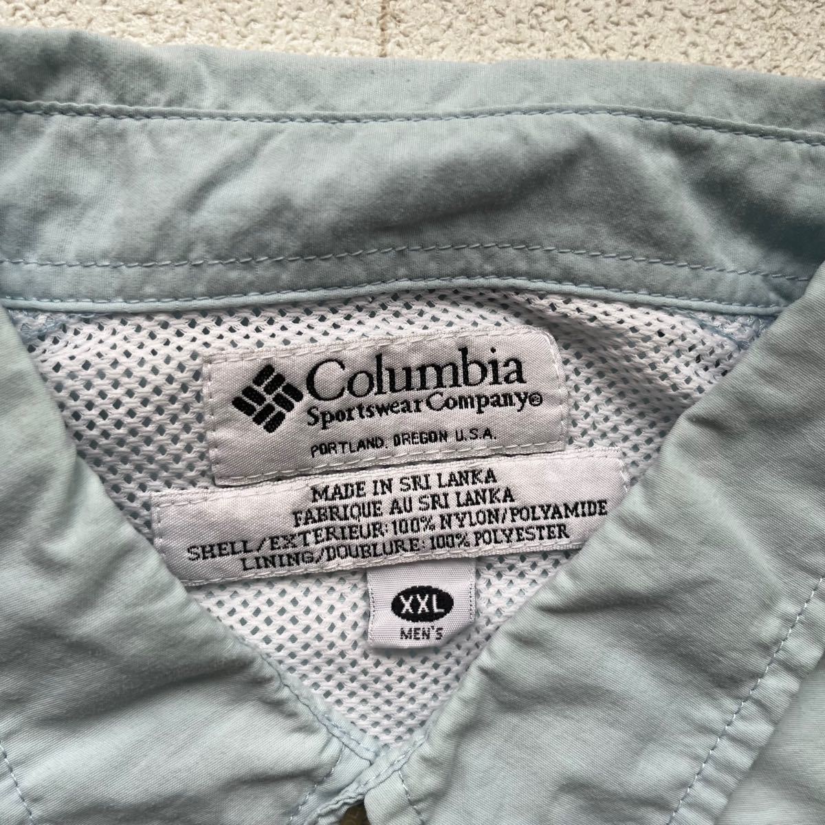 Columbia コロンビア　フィッシングシャツ　アウトドア　ビックサイズ　古着