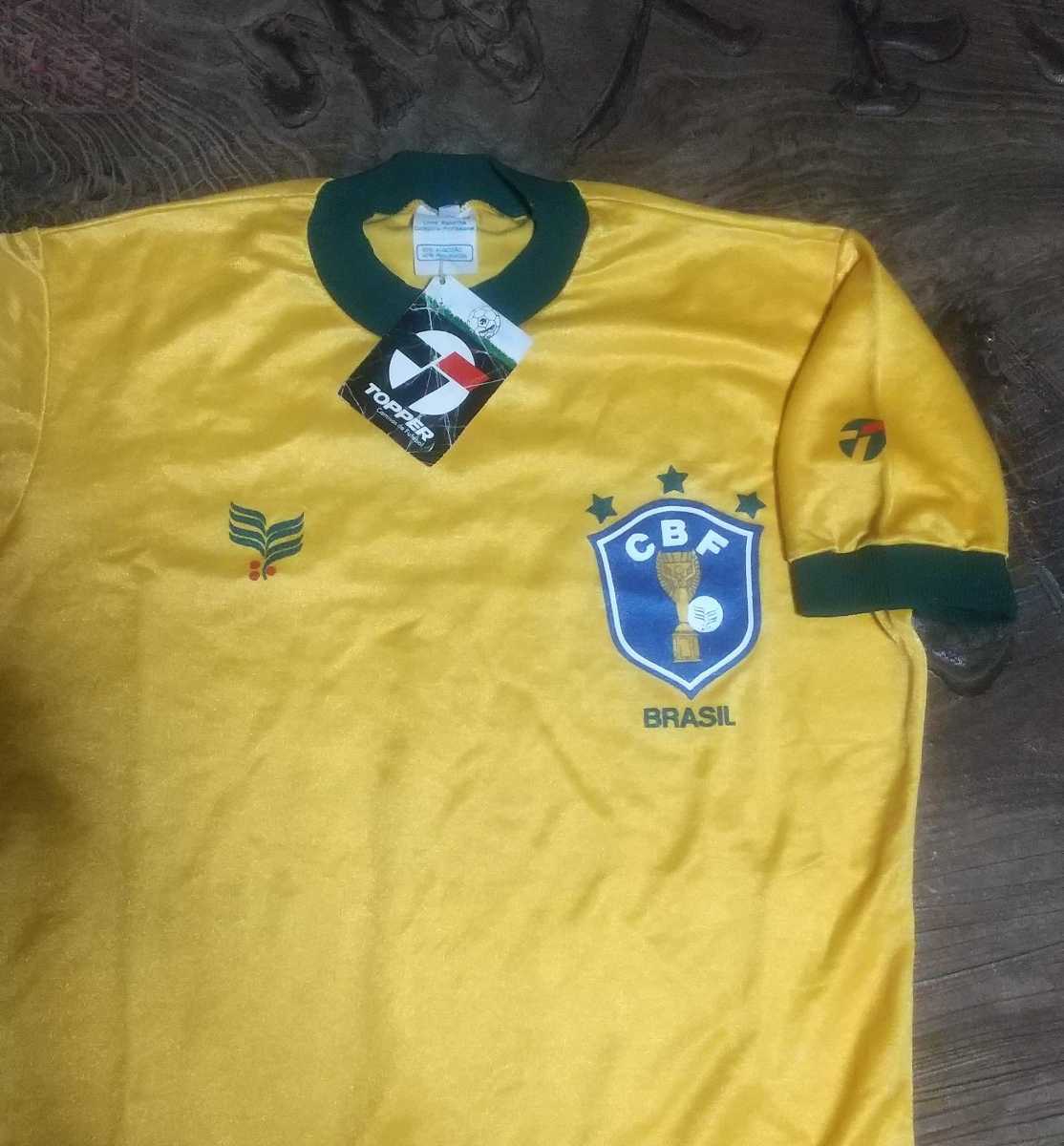 [値下げ交渉] 1983年 ブラジル代表 未使用・紙タグ付き TOPPER 検)CAFE DO BRASIL BRAZIL W/TAGS WC WORLD CUP ZICO ワールドカップ ジーコ_画像1