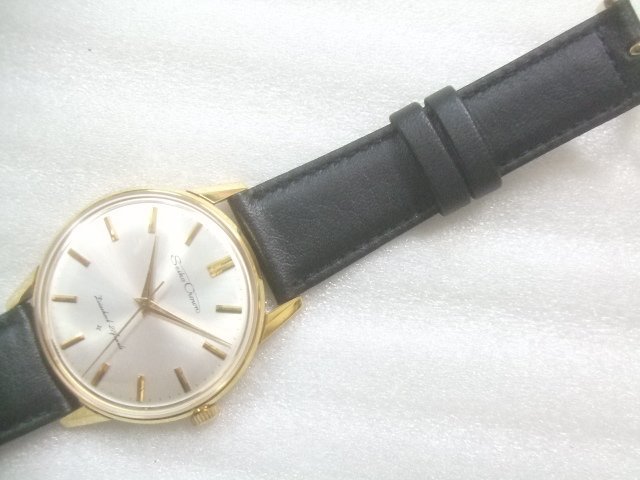 デッドストック60sセイコークラウン金張り21石手巻腕時計　T880