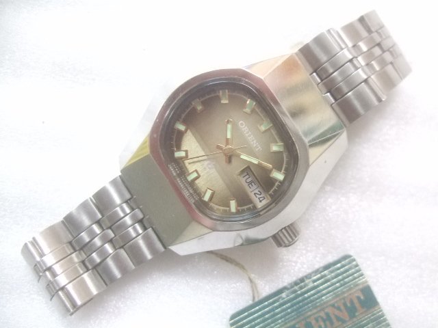 デッドストック未使用70sオリエントハイエースジャガーホース自動巻腕時計 T981