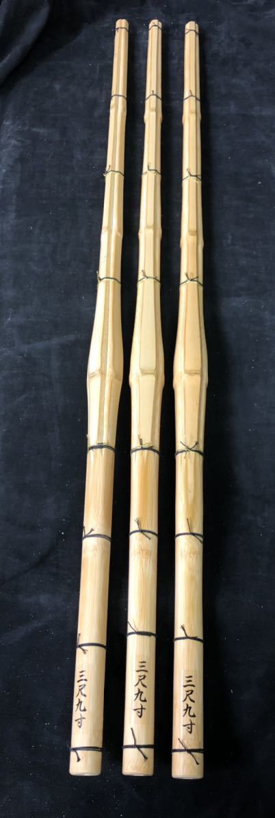[ новый товар ] kendo бамбуковый меч высококлассный подлинный бамбук туловище . рисунок futoshi type рисунок 28mm 3 шт. комплект 