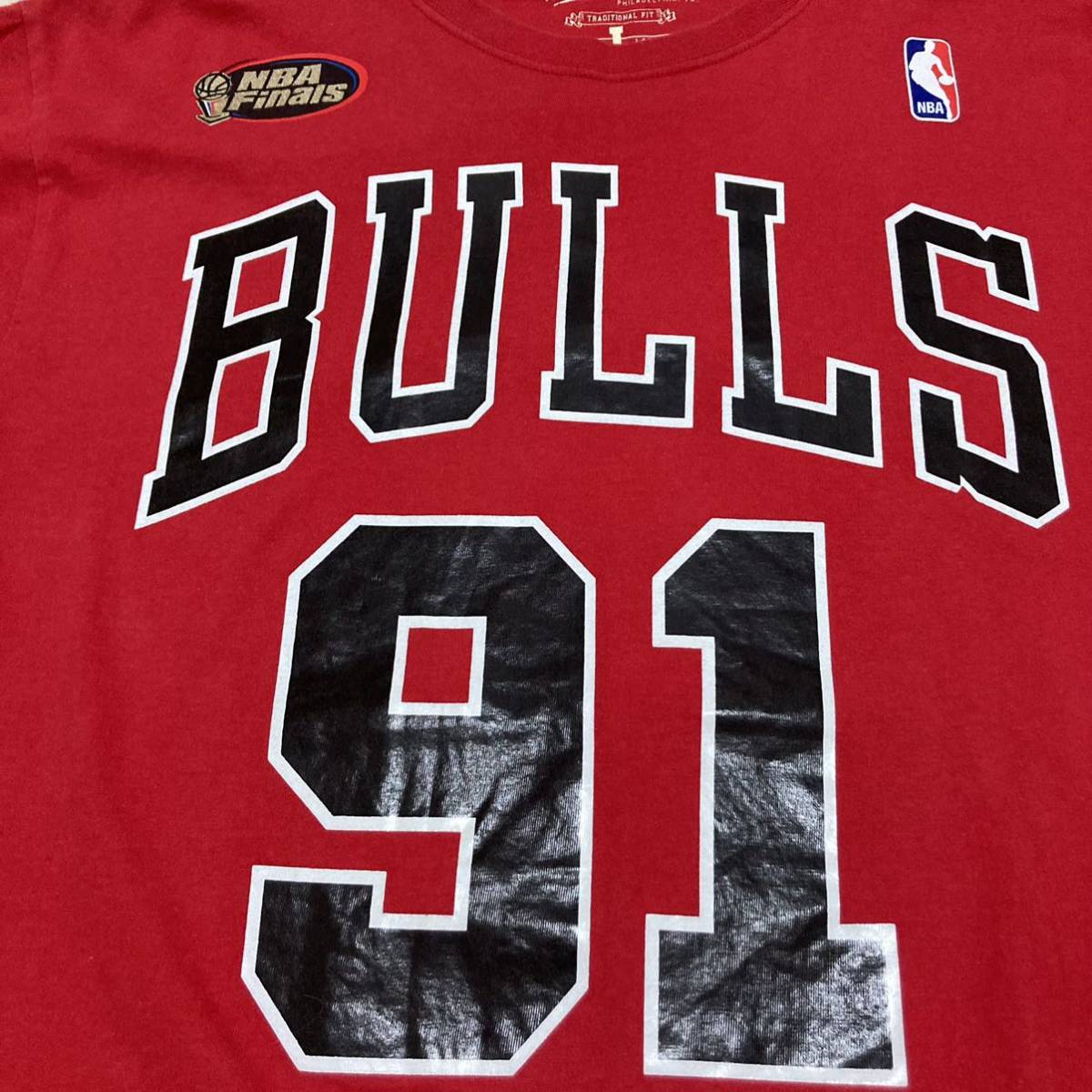Mitchell&Ness デニス ロッドマン シカゴ ブルズ Tシャツ L 赤 Mitchell&Ness デニス ロッドマン シカゴ ブルズ Tシャツ L 赤