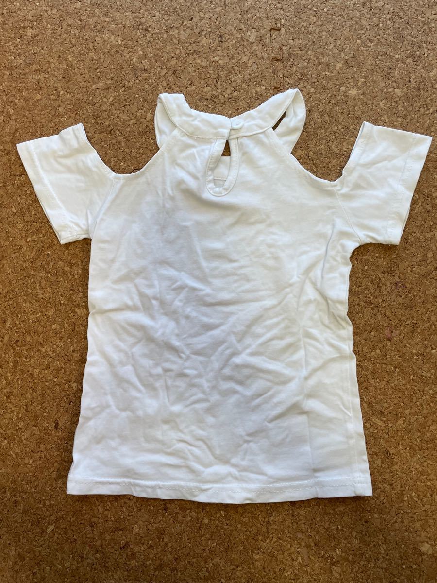 【 半袖Tシャツ 】110 韓国子供服 肩あきトップス トップス 半袖