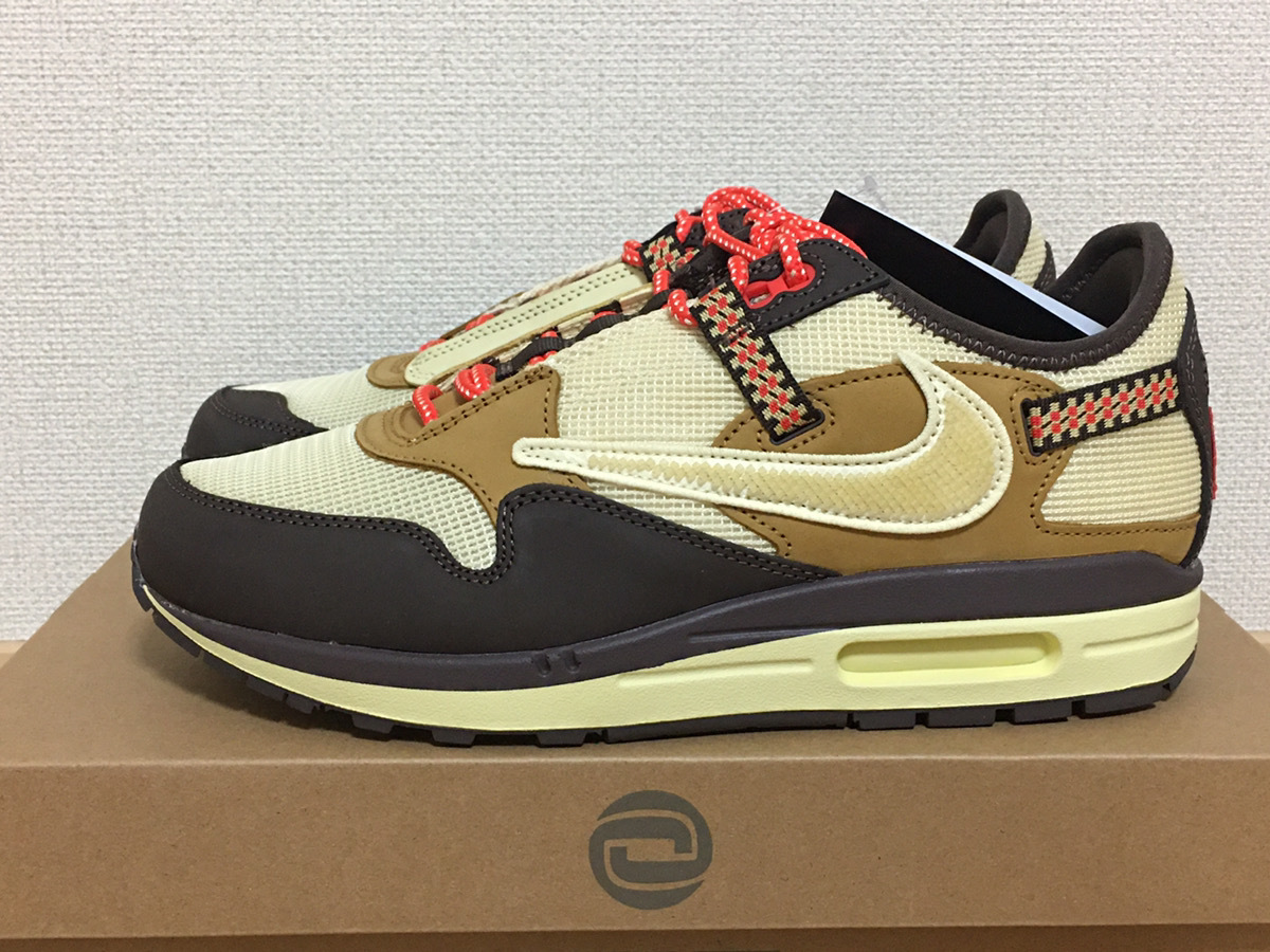 未使用 Travis Scott × Nike AirMax 1 CACT.US CORP Brown 26.5cm ナイキ トラヴィス・スコット カクタス ブラウン エアマックス 1 us8.5